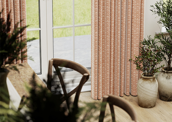 Rolling Hills Velvet, Apricot - Made to Measure Curtains - Image 5
